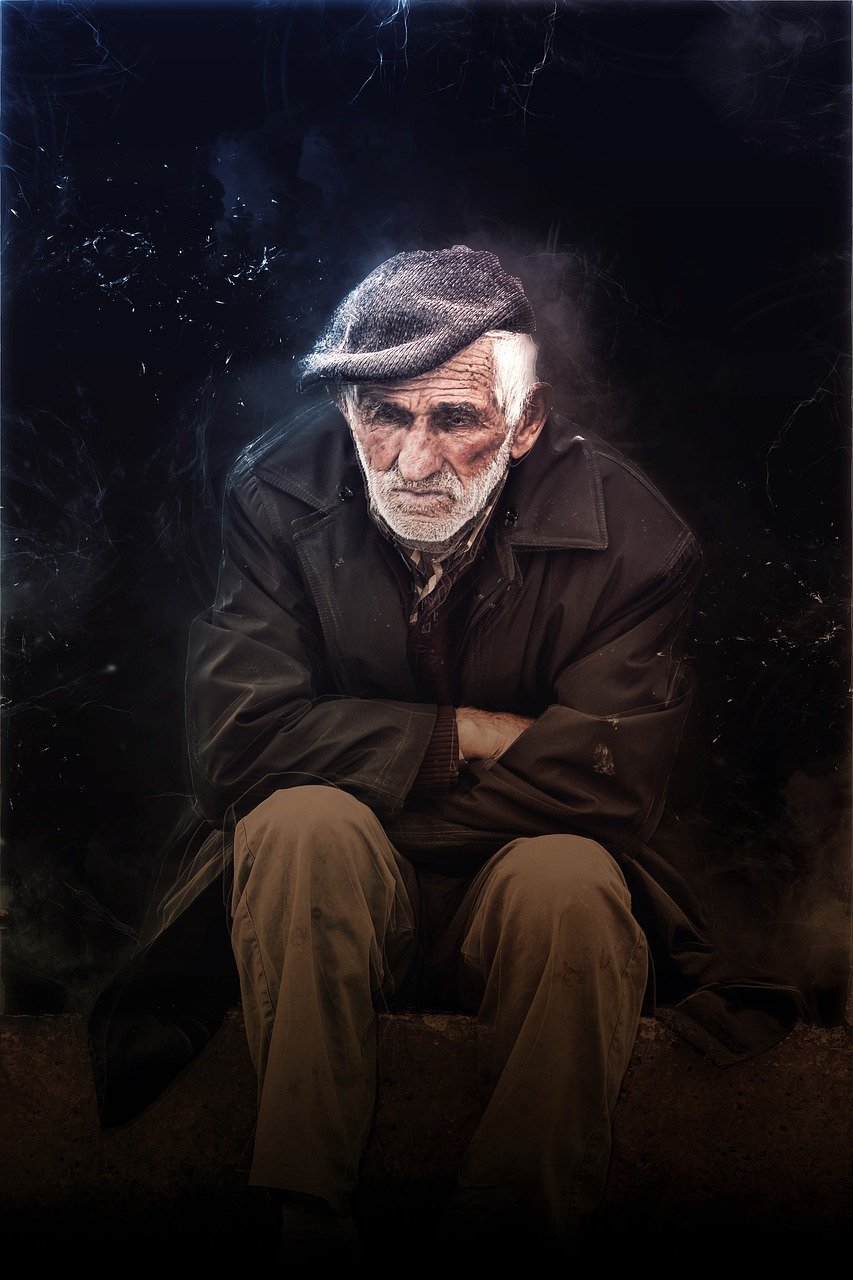 elderly, man, old, sadness, nostalgia, end, life, beard, cold, loneliness, coat, hat, emergency, solidarity, closure, resignation, retired, elderly, elderly, elderly, coat, resignation, resignation, resignation, resignation, resignation