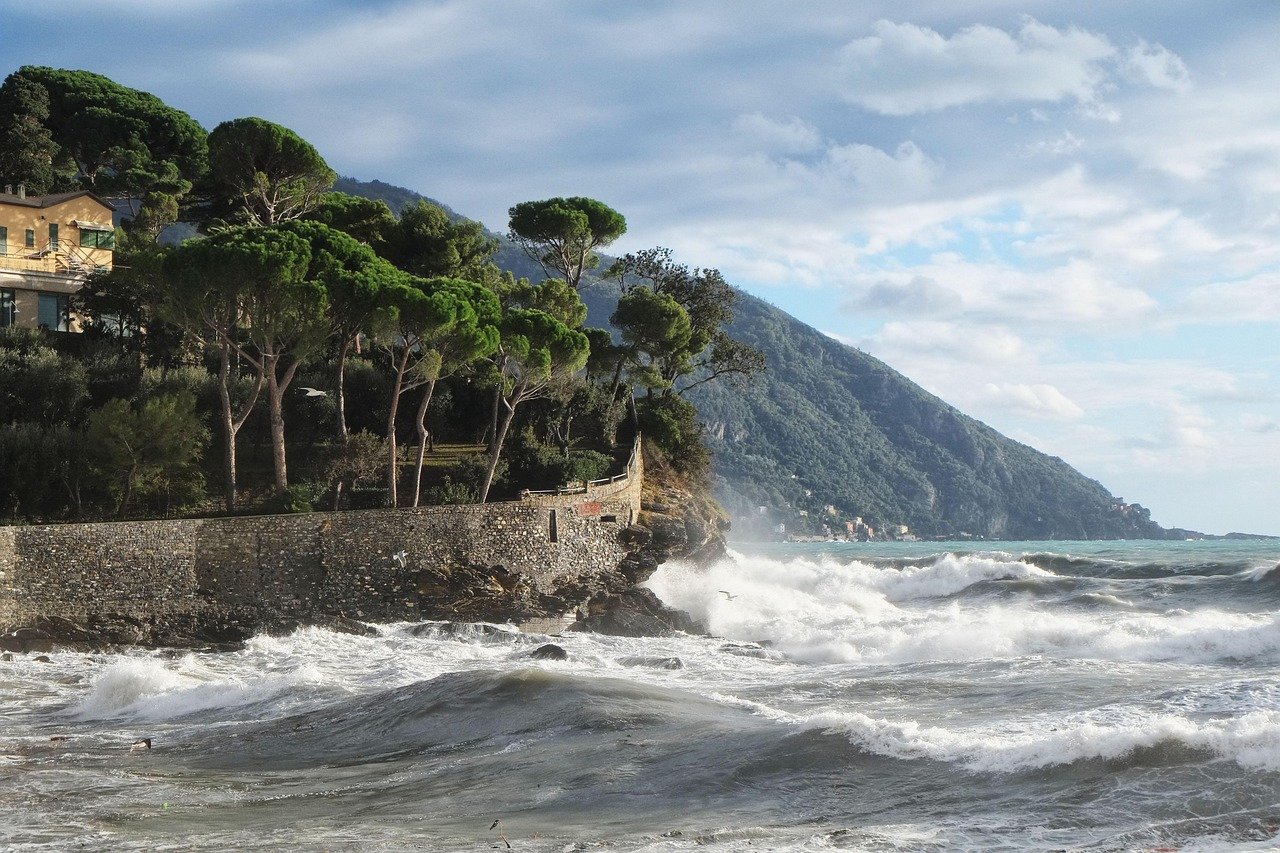 sea, waves, camogli, genoa, city, tourism, italy, sea storm, sassi, nature, landscape, italy, italy, italy, italy, italy, landscape, landscape
