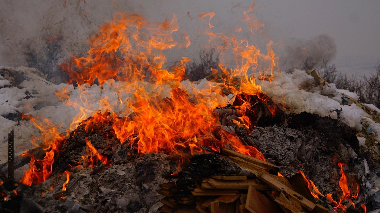 snow, nature, fire, on fire on fire, swaddling