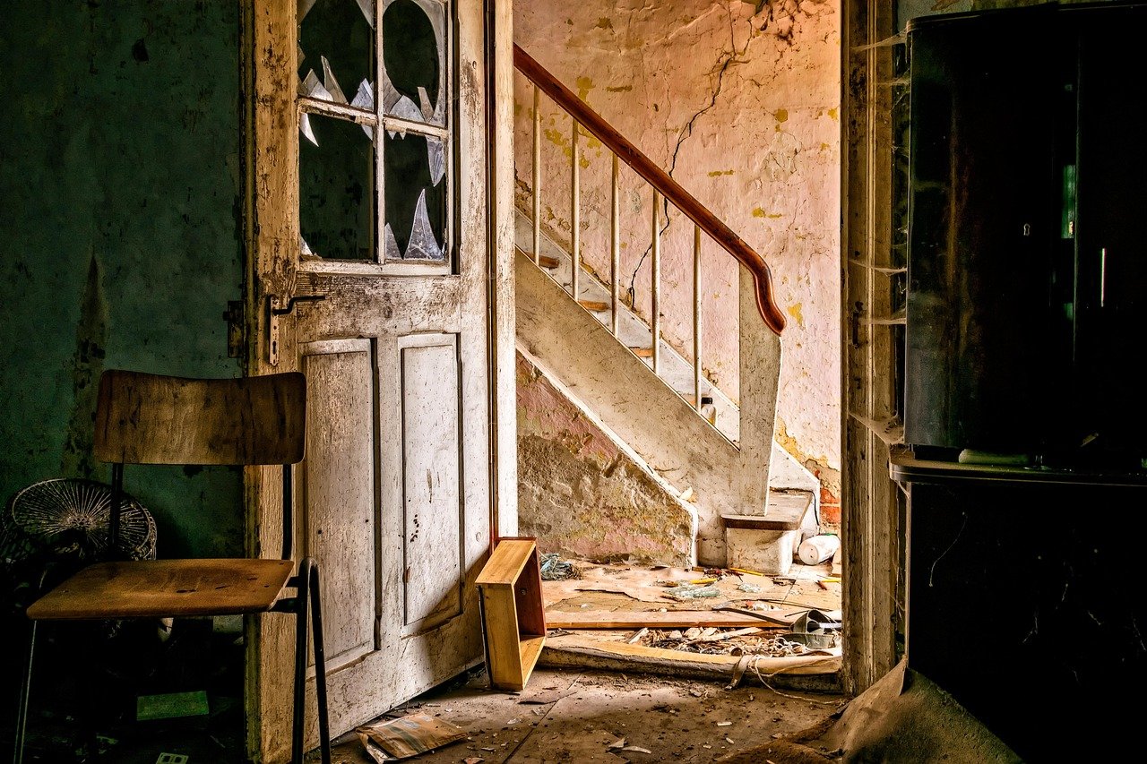 lost places, left place, space, old, expired, dilapidated, shabby, scary, to forget, broken, disintegration, pforphoto, building, ruin, passed, stairs, railing, given up, destroyed, door, glass, space, scary, scary, scary, scary, scary, broken, broken, building, ruin, stairs, door, door, door, door