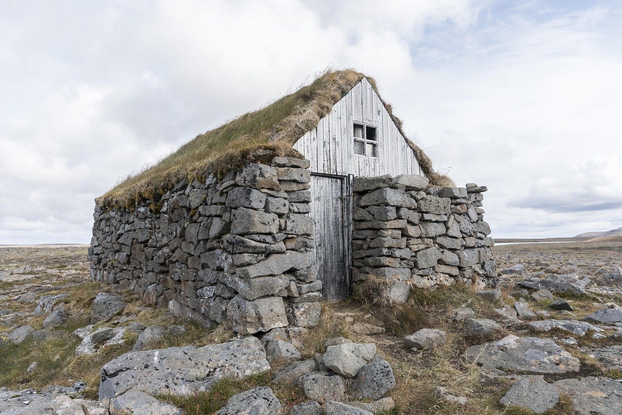 iceland, stone house, building, rocks, stones, grass roof, turf house, architecture, facade, traditional, culture, countryside, nature, iceland, iceland, iceland, iceland, iceland, stone house, stone house, stone house, rocks, stones