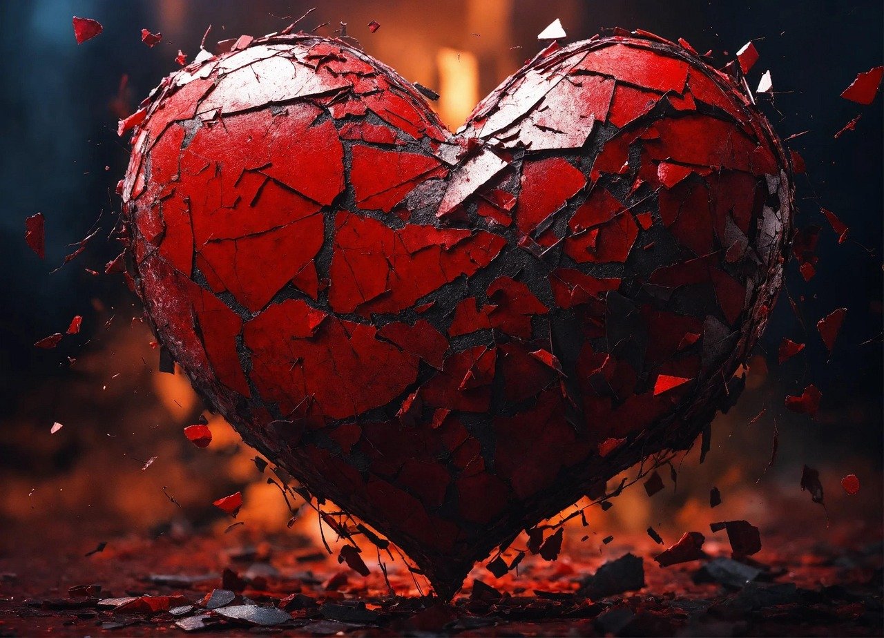 ai generated, heart, valentine, broken, broken heart, art, broken heart, broken heart, broken heart, broken heart, broken heart
