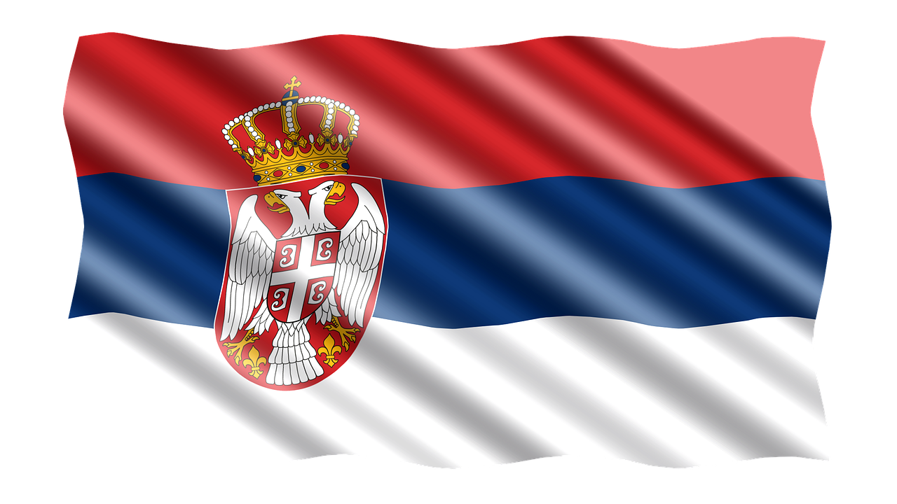 banner, flag, serbia